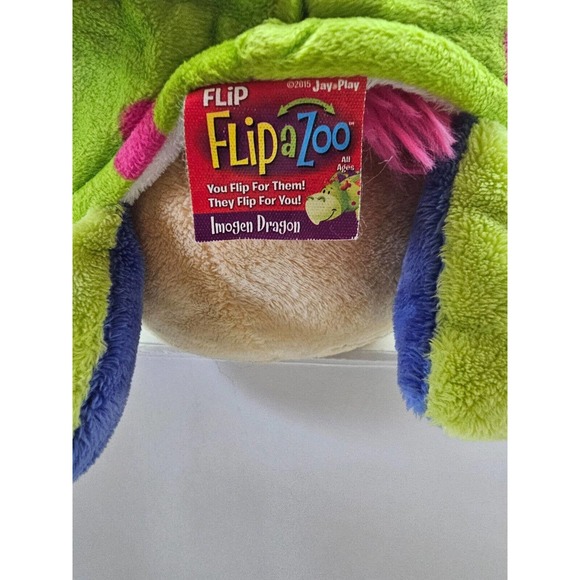 Flip-a-zoo Flipazoo Imogen Dragon Persephone Unicorn Reversable Stuffed Animal - Picture 7 of 7